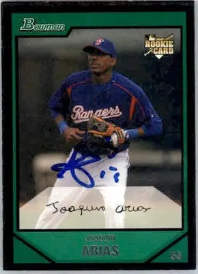 Joaquin Arias - 2007 Bowman - #208 - RC AUTO Baseball - Baseball Card Single