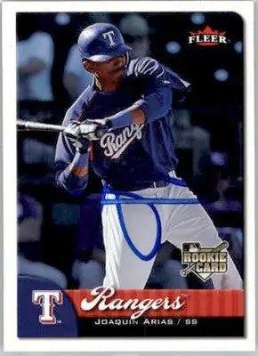 Joaquin Arias - 2007 Fleer - #369 - AUTO Baseball - Baseball Card Single