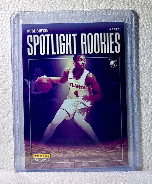 Jobe Bufkin 2023-24 Panini #15 NBA Spotlight Rookies Basketball Card Hawks 1/209
