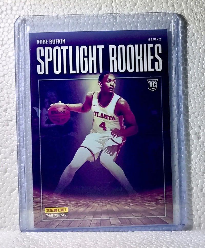Jobe Bufkin 2023-24 Panini #15 NBA Spotlight Rookies Basketball Card Hawks 1/209