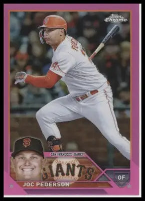 Joc Pederson 2023 Topps Chrome Pink Refractors #31 San Francisco Giants - Baseball Card Single