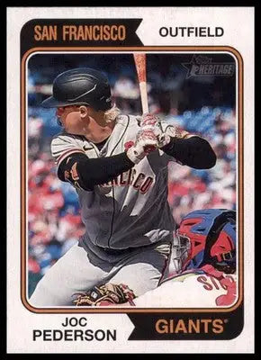 Joc Pederson 2023 Topps Heritage #348 San Francisco Giants - Baseball Card Single