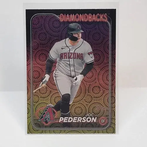 JOC PEDERSON 2024 TOPPS SERIES 2 FIREWORKS FOIL trading card display