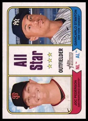 Joc Pederson / Giancarlo Stanton 2023 Topps Heritage #337 - Baseball Card Single