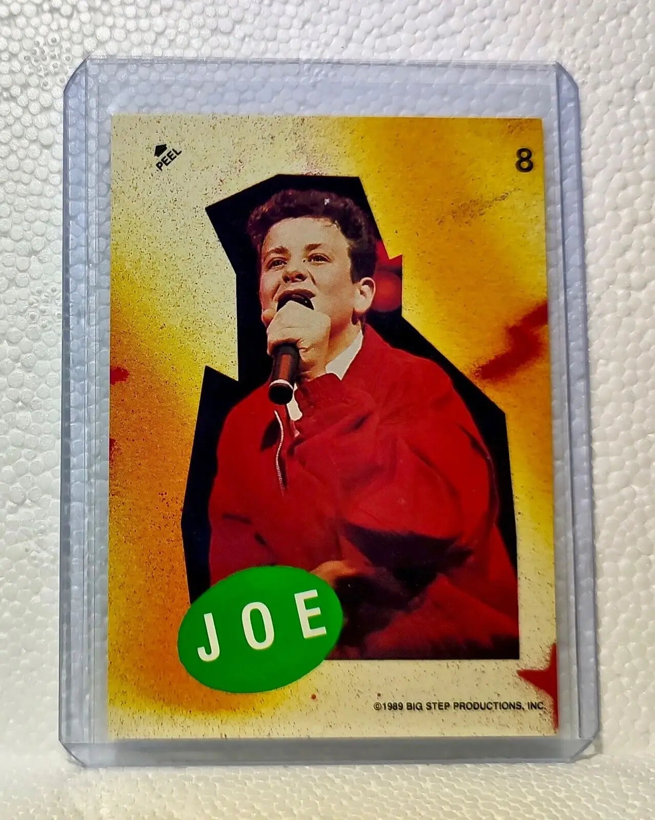 Joe 1989 New Kids on the Block #8 Sticker Trading Card - Entertainment Card Single
