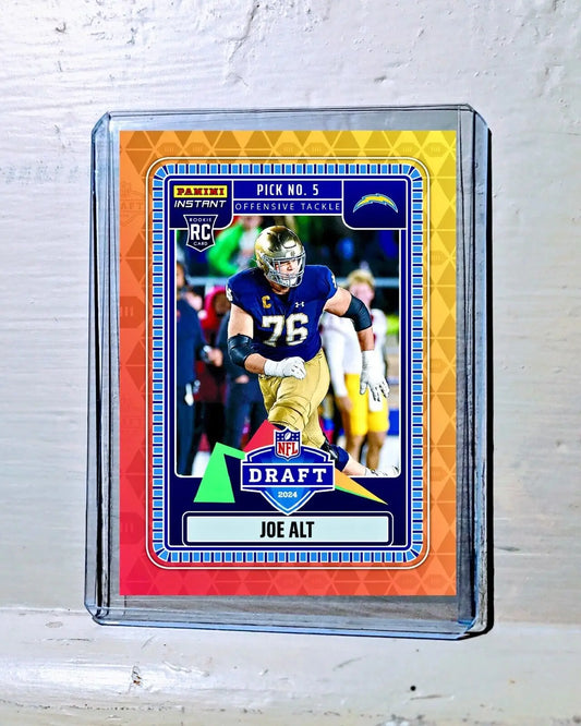 Joe Alt 2024 Panini NFL #2 Draft Night Football Rookie Card 1 of 822 - Football Card Single