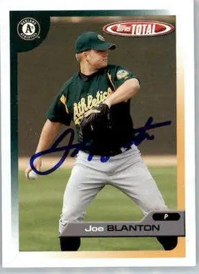 Joe Blanton - 2005 Topps Total - #376 - AUTO Baseball - Baseball Card Single