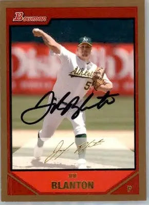 Joe Blanton - 2007 Bowman - #123 - AUTO Baseball - Baseball Card Single