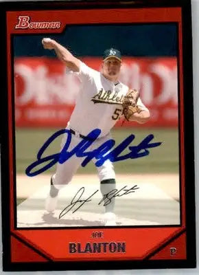 Joe Blanton - 2007 Bowman - #123 - AUTO Baseball - Baseball Card Single