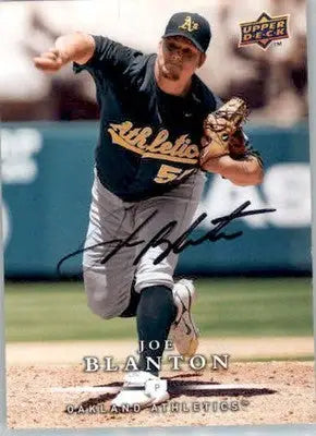 Joe Blanton - 2008 Upper Deck First Edition - #428 - AUTO Baseball - Baseball Card Single