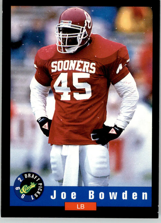 Joe Bowden - 1992 Classic Draft Picks - #12 - Football - Football Card Single
