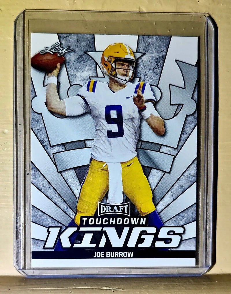 Joe Burrow 2020 Leaf Draft Touchdown Kings Silver Football #85 NFL Rookie Card