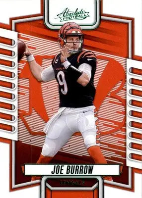 Joe Burrow - 2023 Panini Absolute - #11 - Green Football - Football Card Single
