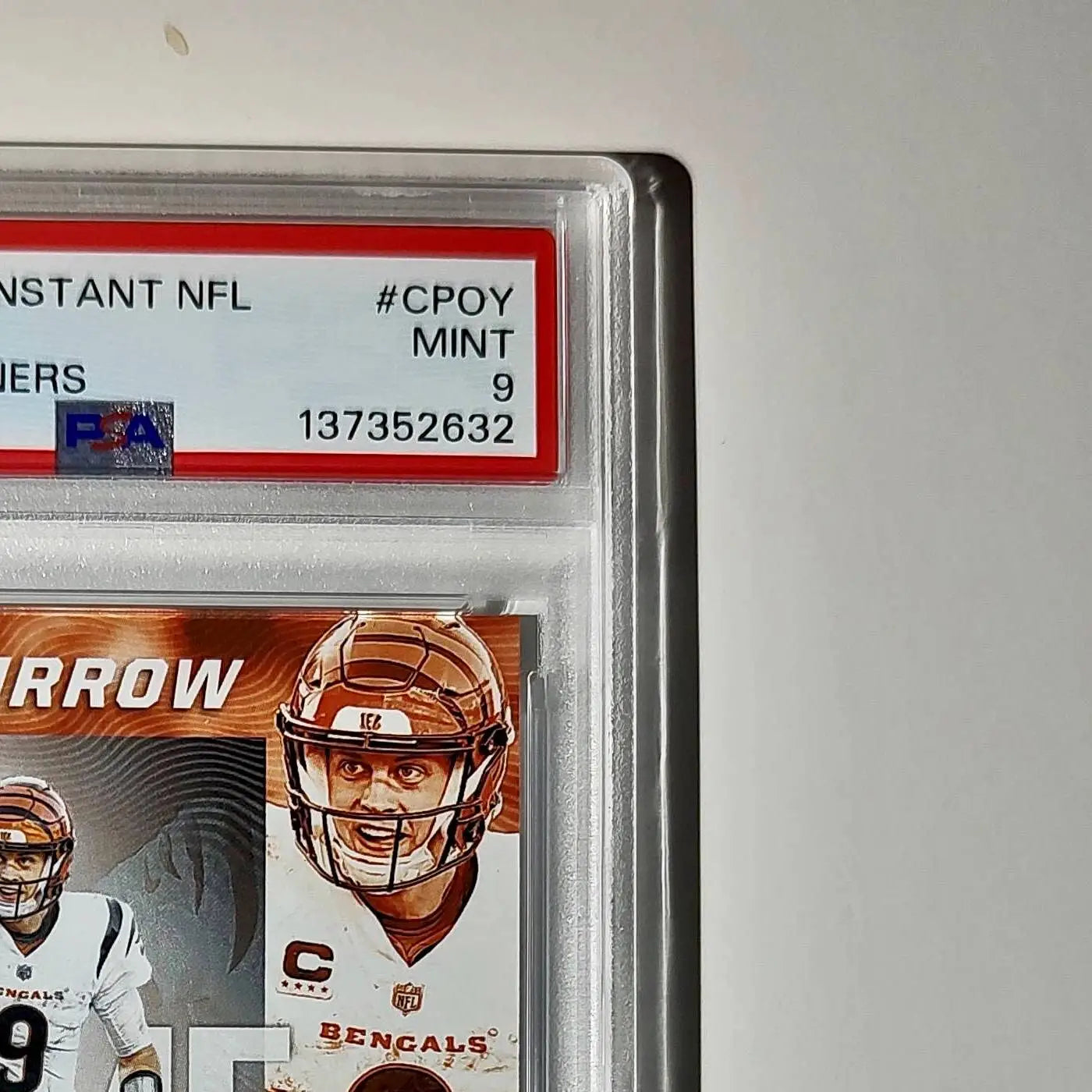 Joe Burrow 2024 Panini NFL AP Comeback Player of the Year Bengals PSA 9 Mint - Football Card Single