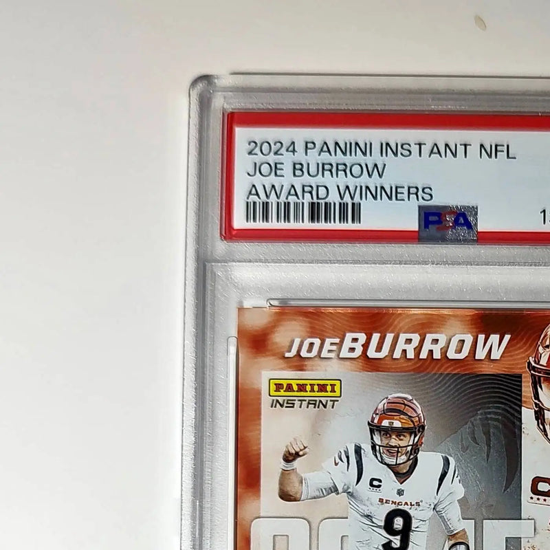 Joe Burrow 2024 Panini NFL AP Comeback Player of the Year Bengals PSA 9 Mint