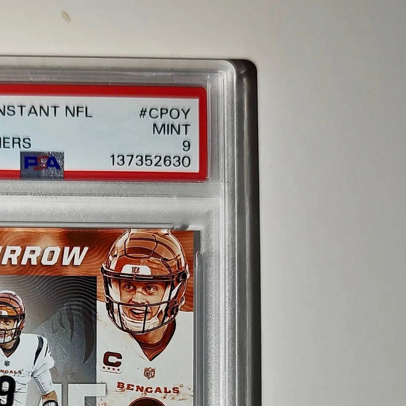 Joe Burrow 2024 Panini NFL AP Comeback Player of the Year Bengals PSA 9 Mint