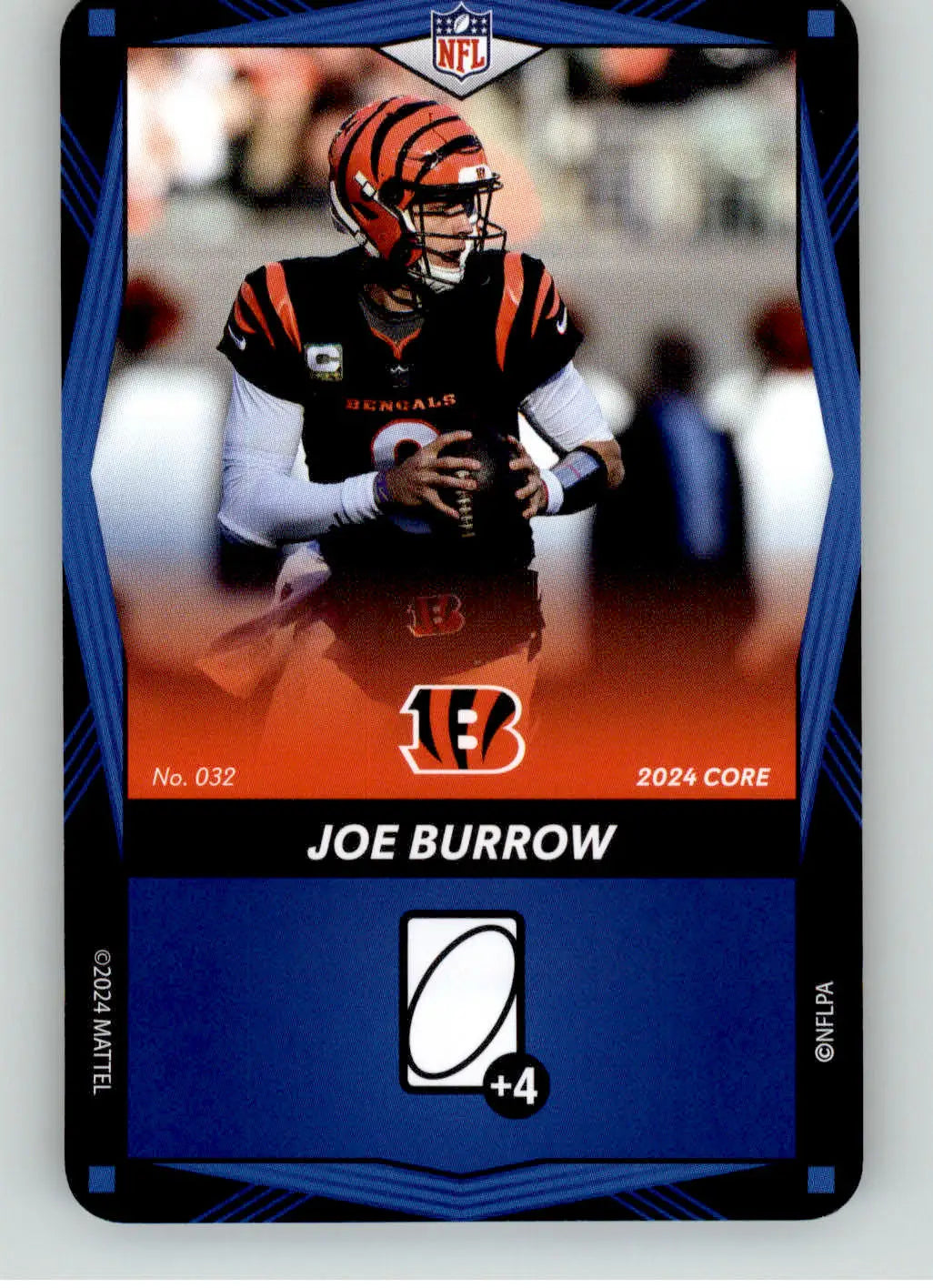 Joe Burrow - 2024 UNO Elite Core Edition - Blue - #032 - Football - Football Card Single