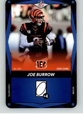 Joe Burrow - 2024 UNO Elite Core Edition - Blue - #032 - Football - Football Card Single