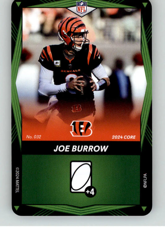 Joe Burrow - 2024 UNO Elite Core Edition - Green - #032 - Football - Football Card Single
