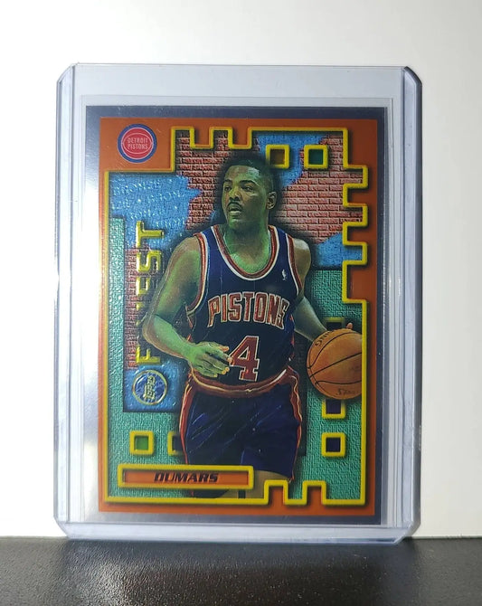 Joe Dumars 1995-96 Topps Finest NBA #M25 Mysterly Pistons - Basketball Card Single