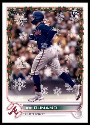 Joe Dunand Rookie 2022 Topps Holiday #HW7 Atlanta Braves - Baseball Card Single