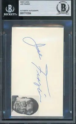 Joe Frazier Boxing BGS Authentic Auto - Sports Memorabilia
