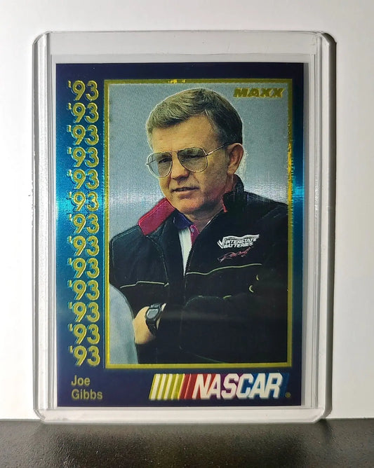 Joe Gibbs 1993 Maxx Premier Plus Racing #109 NASCAR Card Joe Gibbs Racing - Racing Card Single