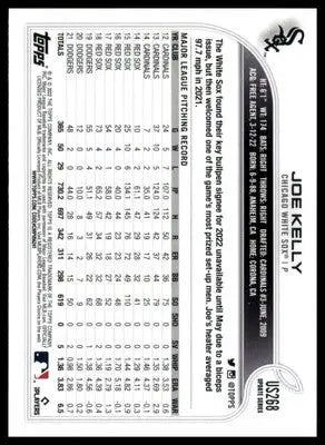Joe Kelly 2022 Topps Update #US268 Chicago White Sox - Baseball Card Single
