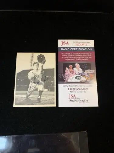 Vintage Joe Macko AUTO Dallas Rangers baseball card with JSA authentication