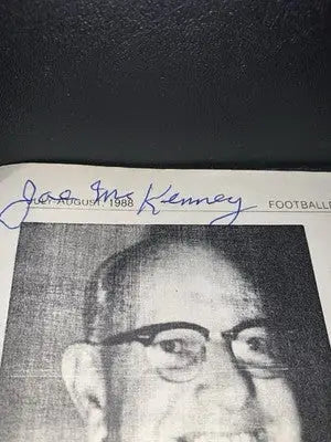 Joe McKenney Signed Page Auto BOSTON College HOF Player Coach Referee JSA - Sports Memorabilia