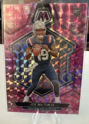 Joe Milton III 4 Card Rookie lot Prizm Mosaic Throwback & Origins - Football Card Single
