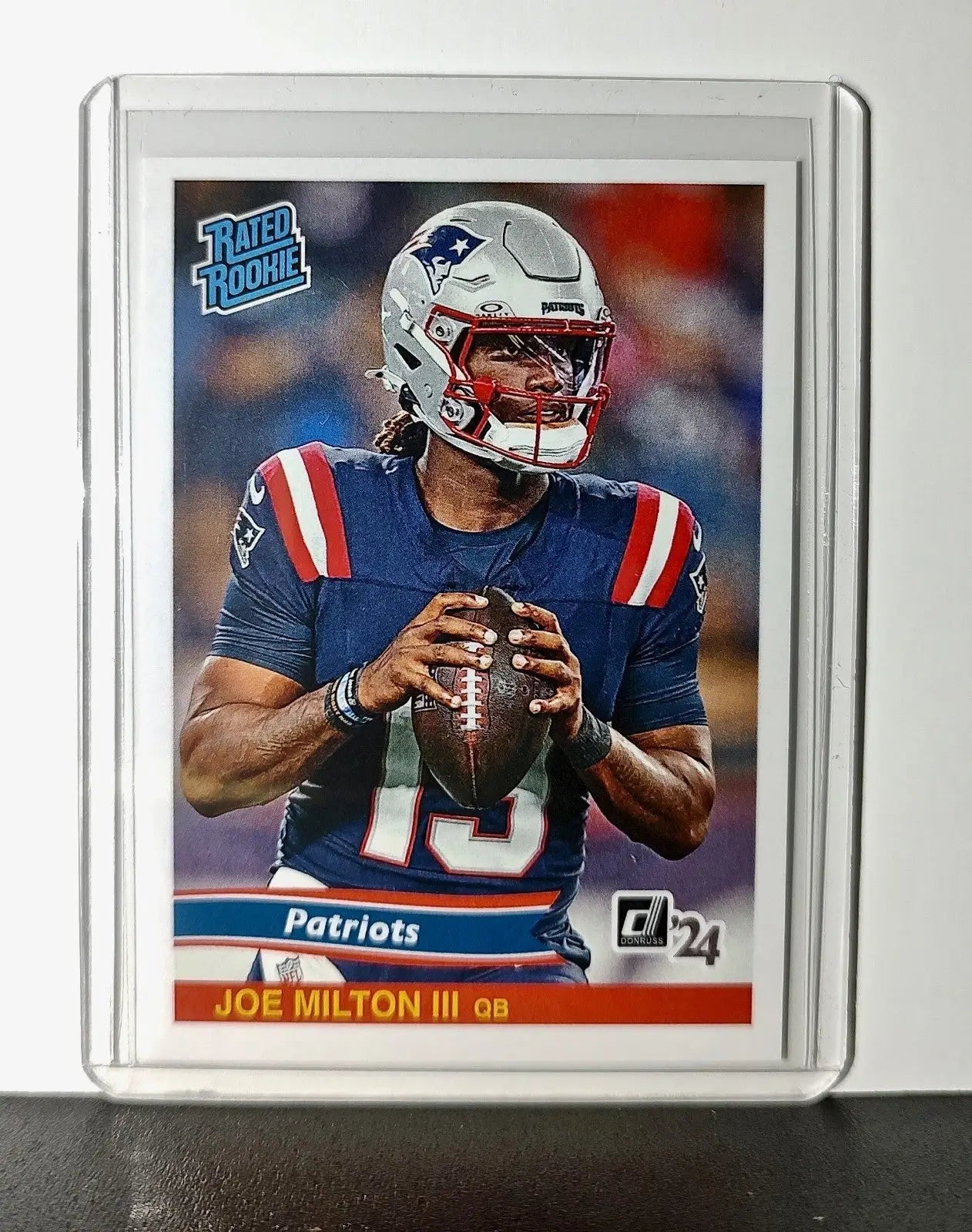 Joe Milton III Rookie 2024 Panini Rated Rookie Retro NFL #45 NE Patriots 1 of 890 - Football Card Single