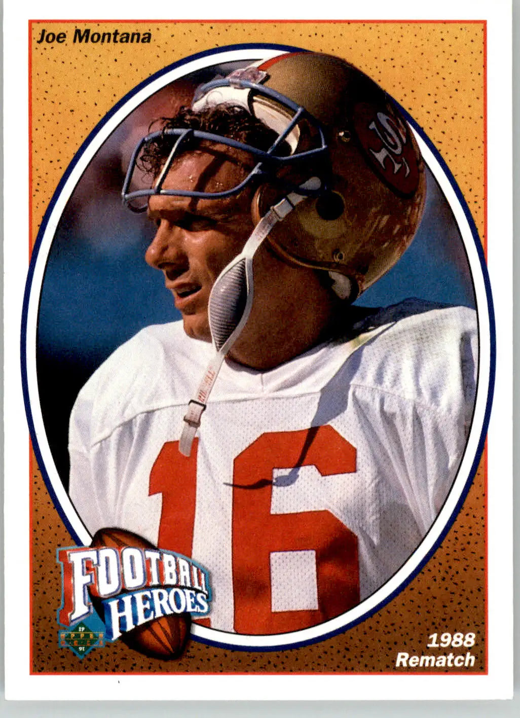 Joe Montana - 1991 Upper Deck - #5 - Football Heroes: Joe Montana Football - Football Card Single