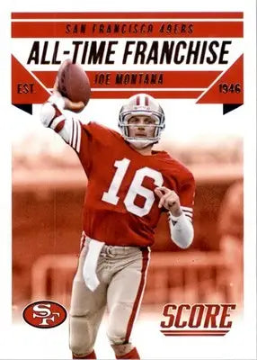 Joe Montana - 2015 Score - #3 - All-Time Franchise Football - Football Card Single
