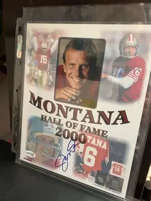 JOE MONTANA 8x10 SIGNED PHOTO SAN FRANCISCO 49ERS HALL OF FAME JSA Auto - Sports Memorabilia