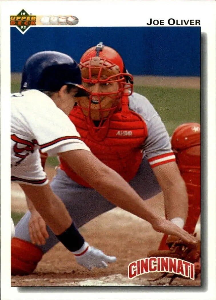 Joe Oliver 1992 Upper Deck MLB #101 Baseball Card Cincinnati Reds