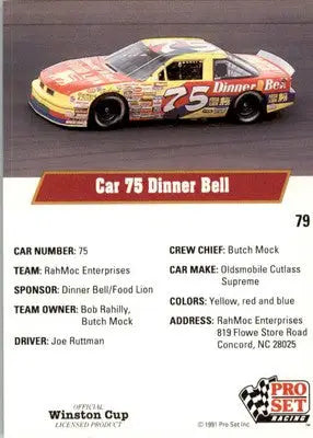 Joe Ruttman’s Car - 1991 Pro Set - #79 - Racing - Racing Card Single