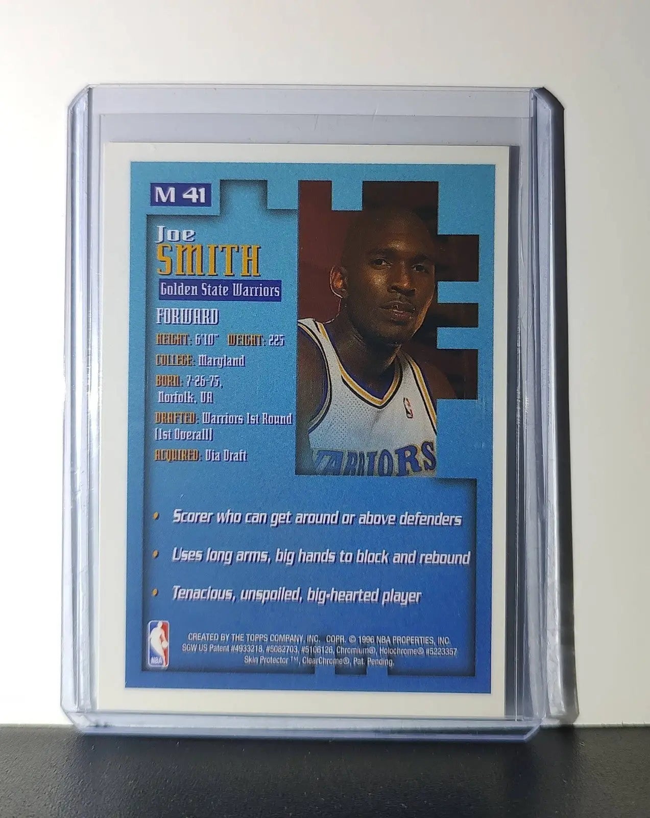 Joe Smith 1995-96 Topps Finest NBA #M41 Mysterly Warriors