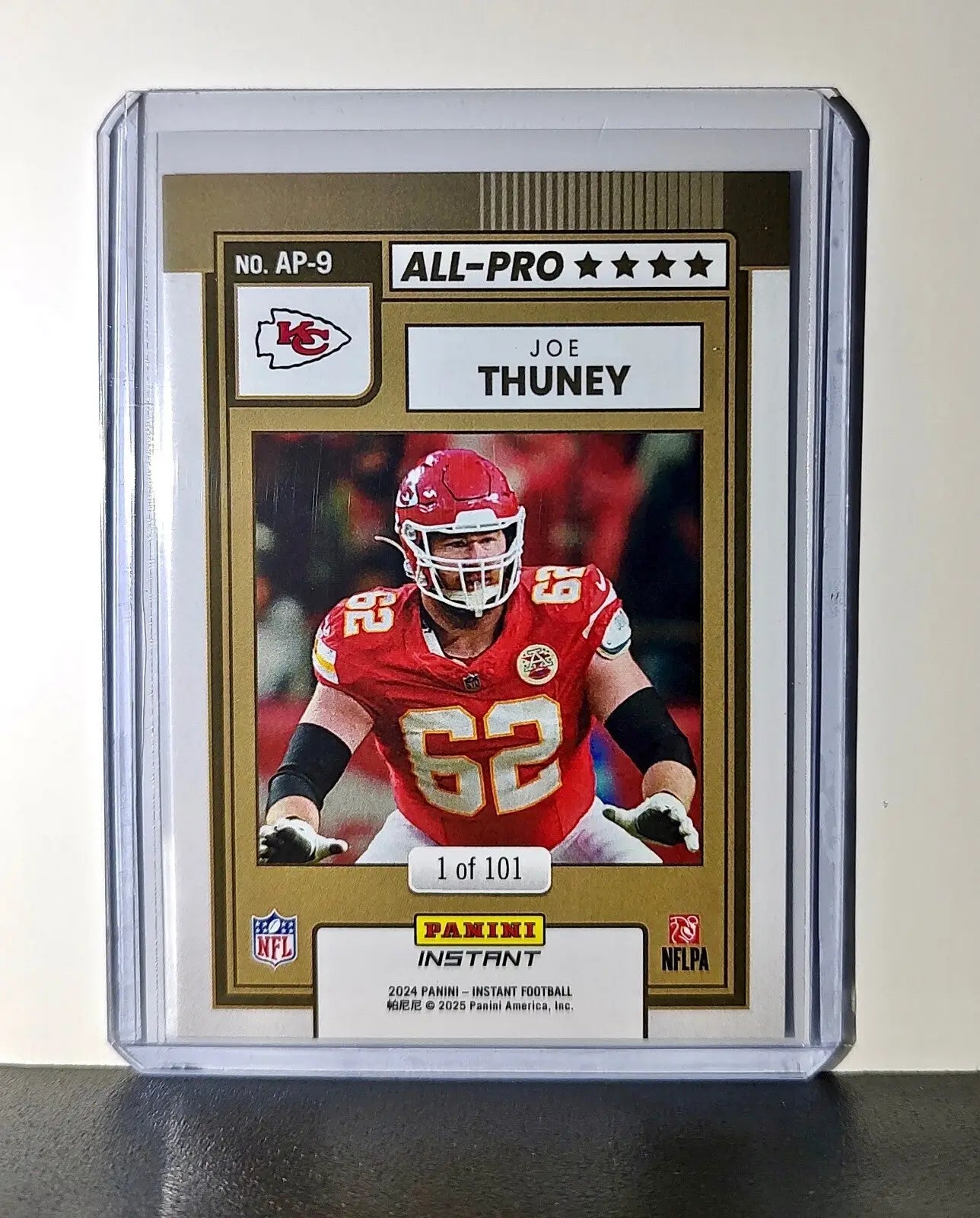 Joe Thuney 2024 All-Pro Panini NFL #9 Football Card Kansas City Chiefs 1 of 101 - Football Card Single
