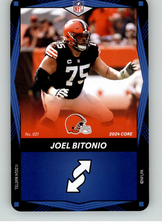 Joel Bitonio - 2024 UNO Elite Core Edition - Blue - #021 - Football - Football Card Single