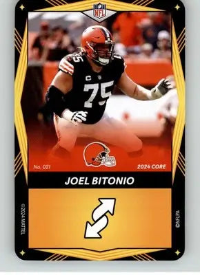 Joel Bitonio - 2024 UNO Elite Core Edition - Yellow - #021 - Football - Football Card Single