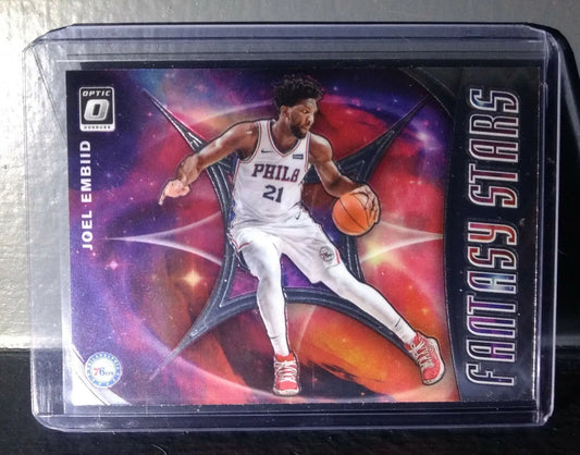 Joel Embiid 2019-20 Panini Donruss Optic Fantasy Stars #3 Basketball Card - Basketball Card Single