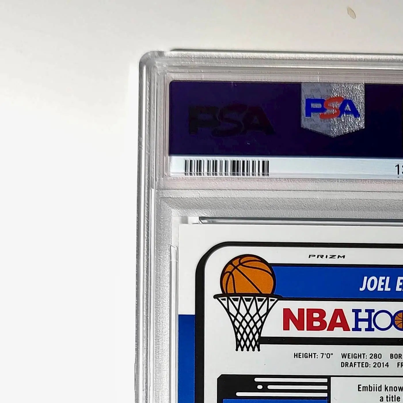 Joel Embiid 2023 Panini Hoops Premium #271 5/5 Green Disco Prizm PSA 9 Mint