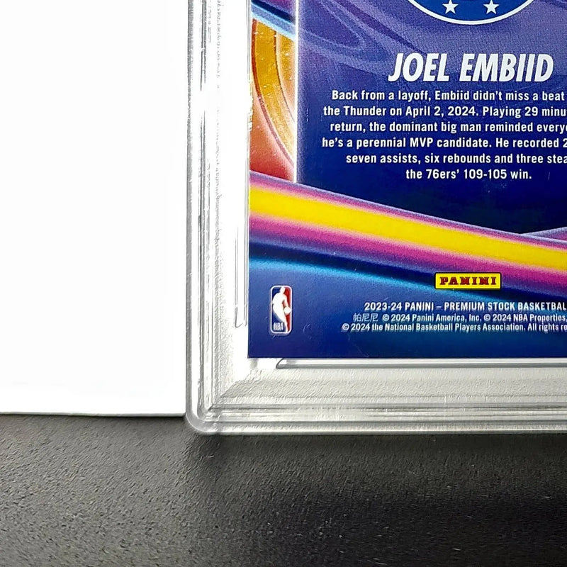 Joel Embiid 2023 Panini Hoops Premium Anti Gravity #7 PSA 10 Gem Mint