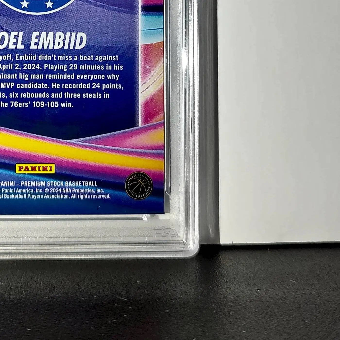 Joel Embiid 2023 Panini Hoops Premium Anti Gravity #7 PSA 10 Gem Mint