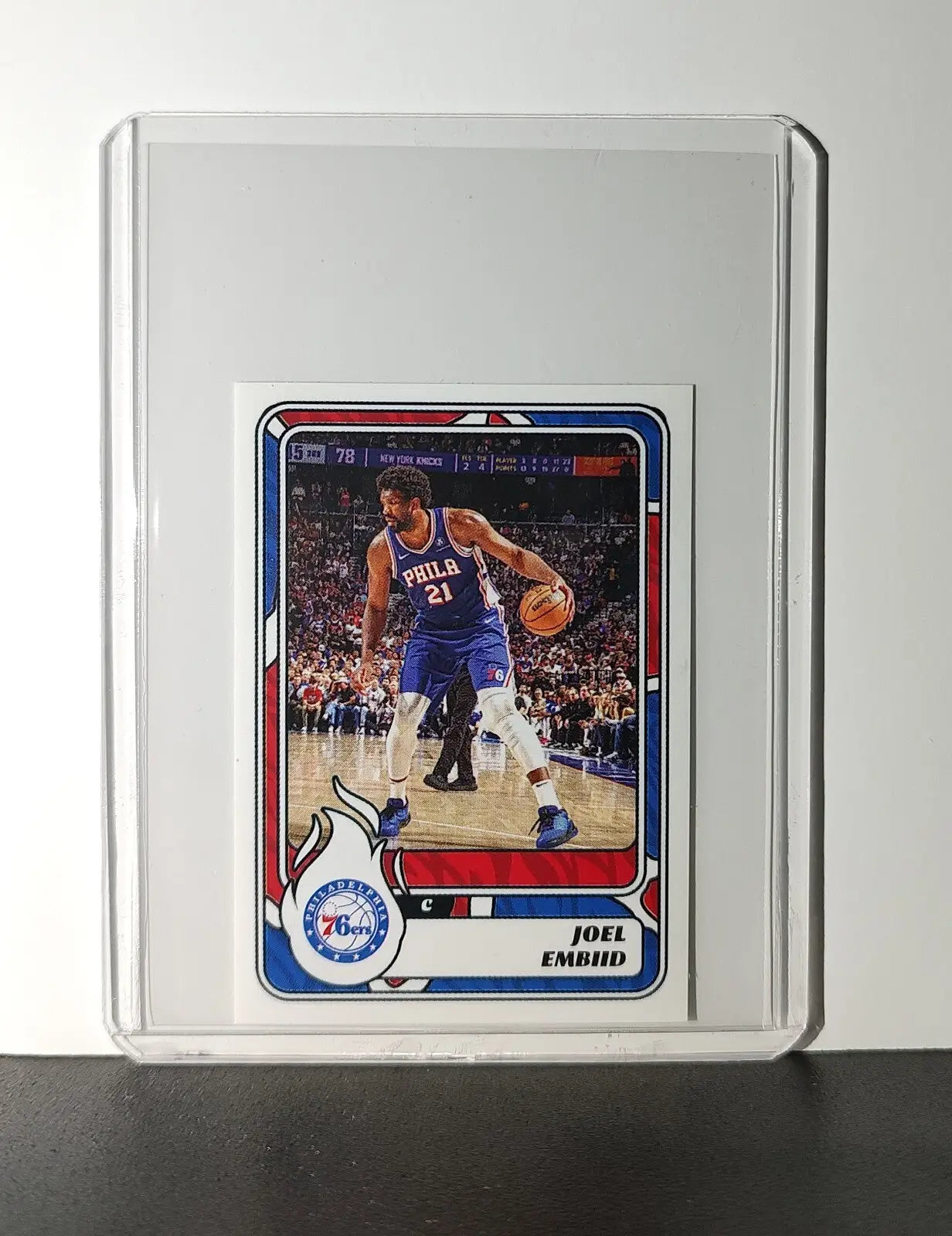 Joel Embiid 2024-25 Panini NBA #256 Sticker Card Philadelphia 76ers - Basketball Card Single