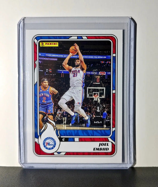 Joel Embiid 2024-25 Panini NBA #60 Sticker Card Philadelphia 76ers - Basketball Card Single