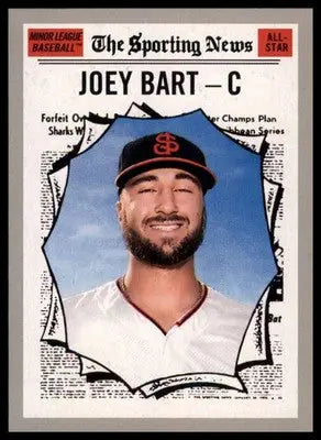 Joey Bart 2019 Topps Heritage Minor League #182 San Jose Giants - Baseball Card Single