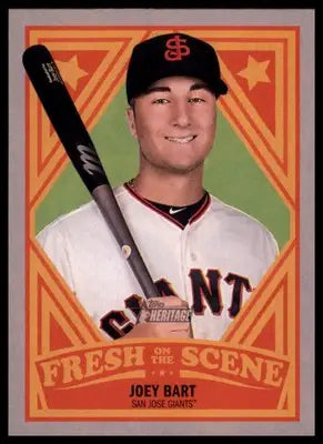 Joey Bart 2019 Topps Heritage Minor League Fresh on the Scene #FOS-12 SJ Giants - Baseball Card Single