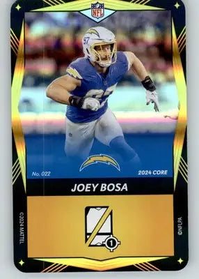 Joey Bosa - 2024 UNO Elite Core Edition - Yellow Foil - #022 - Football - Football Card Single